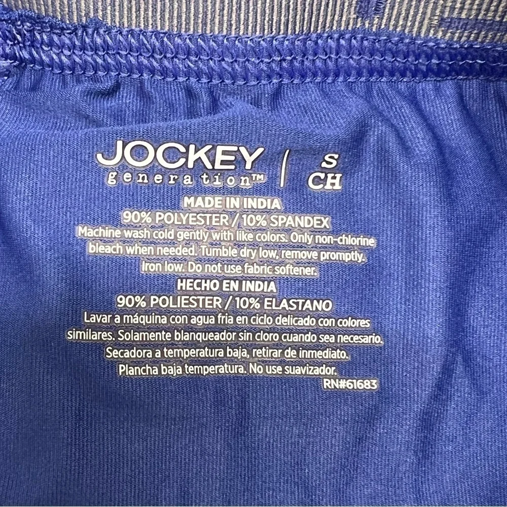 JOCKEY Generation™ Men's Micro Stretch Long Leg Boxer Briefs Blue Size S- no box